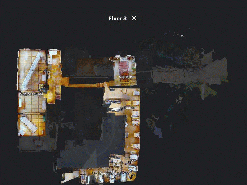 Matterport Etagenwahl Animation